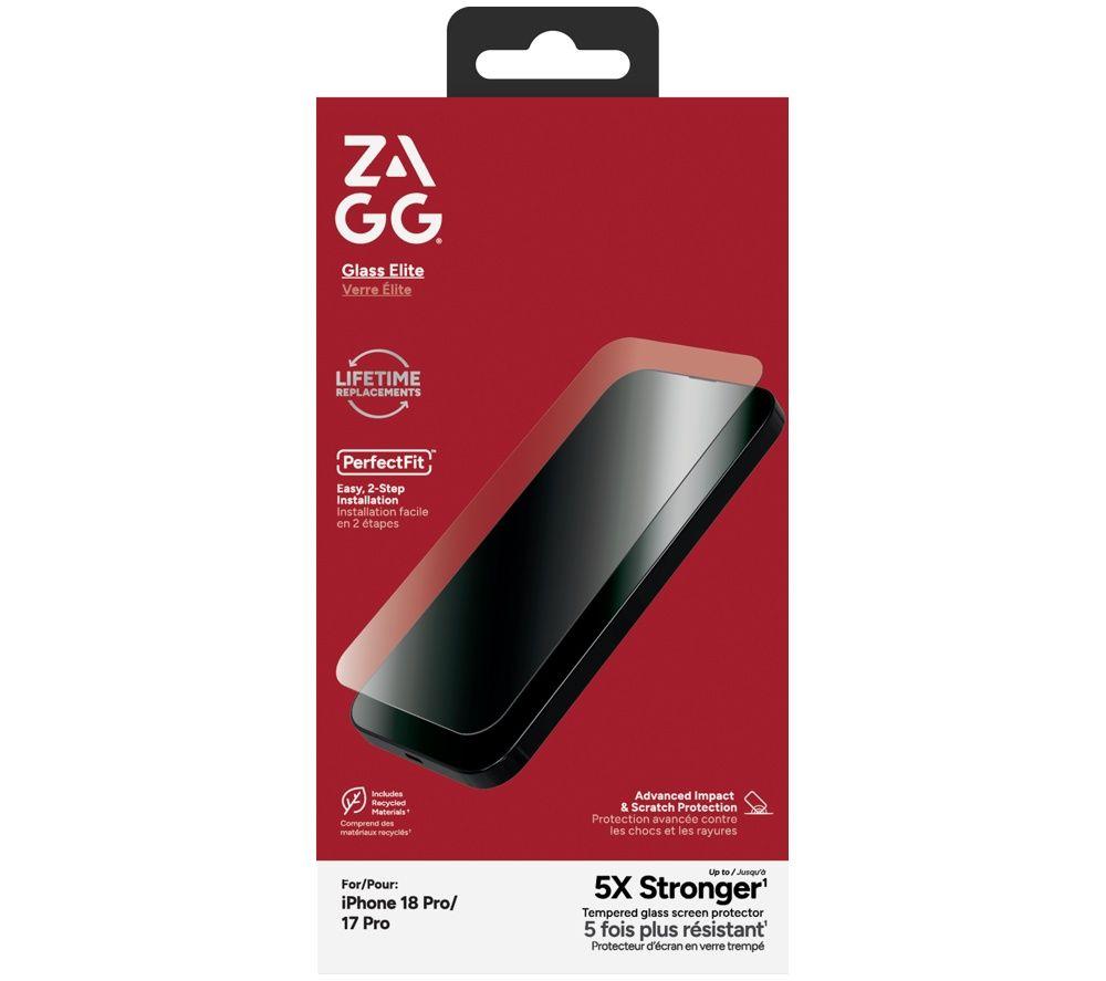 ZAGG InvisibleShield Glass Elite iPhone 18 Pro Screen Protector - Clear image number 4 of 6