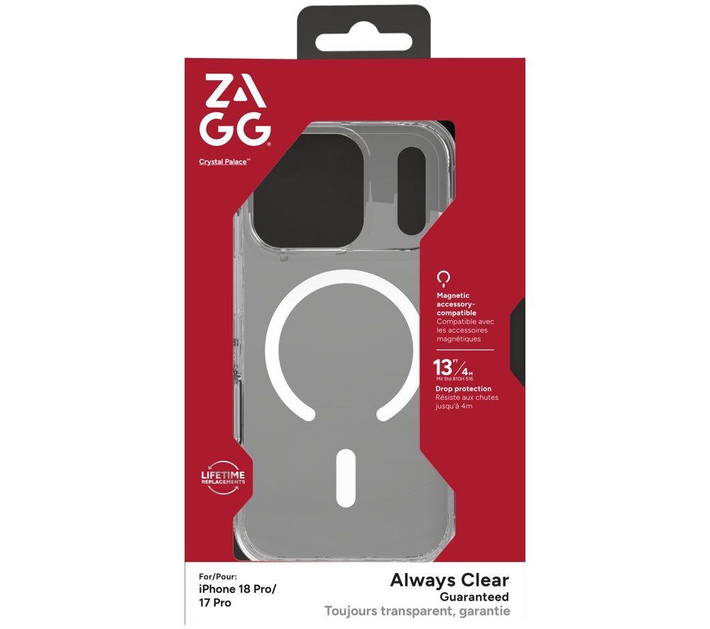 ZAGG Crystal Palace Snap iPhone 18 Pro Case - Clear image number 4 of 9