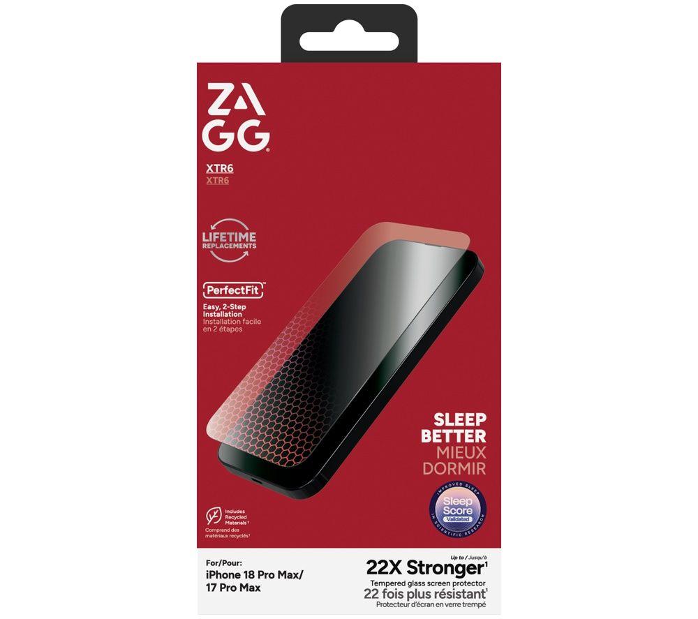 ZAGG InvisibleShield XTR6 iPhone 18 Pro Max Screen Protector - Clear image number 5 of 8