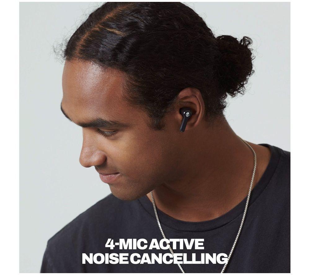 SKULLCANDY Ink'd ANC S2IAW-S028 Wireless Bluetooth Noise-Cancelling Earbuds - Black image number 2 of 8
