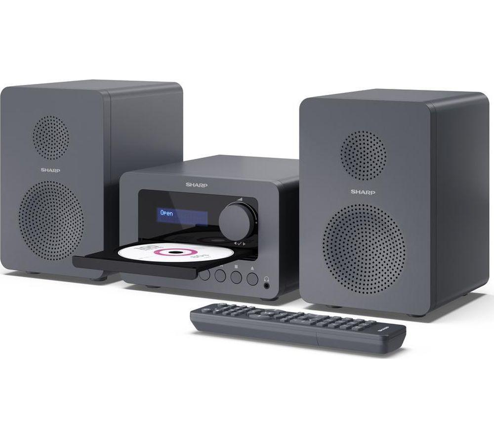 SHARP Tokyo XL-B514 Bluetooth Micro Hi-Fi System &ndash; Grey image number 2 of 13