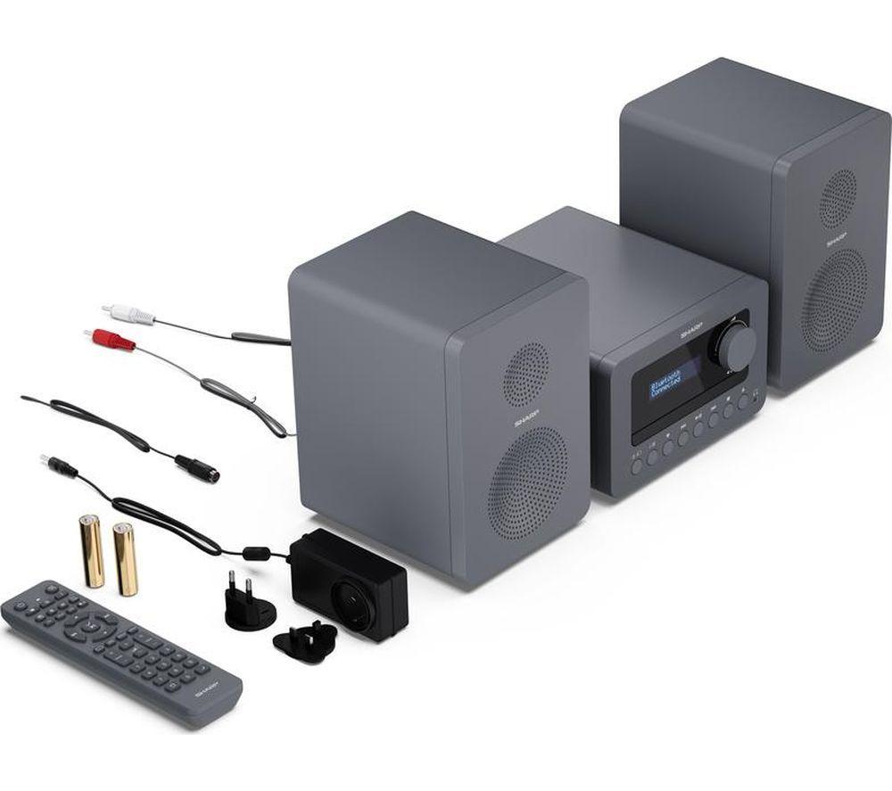 SHARP Tokyo XL-B514 Bluetooth Micro Hi-Fi System &ndash; Grey image number 6 of 13