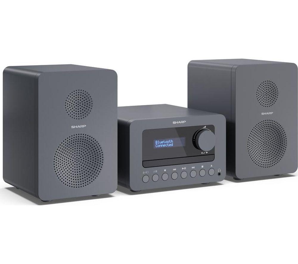 SHARP Tokyo XL-B514 Bluetooth Micro Hi-Fi System &ndash; Grey image number 7 of 13