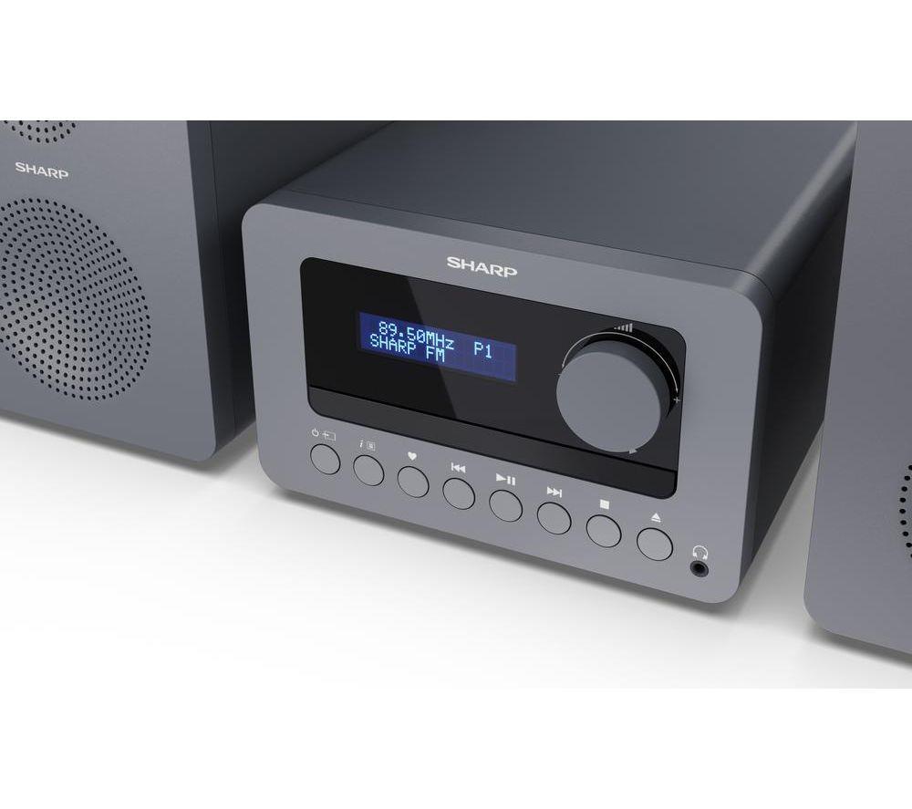 SHARP Tokyo XL-B514 Bluetooth Micro Hi-Fi System &ndash; Grey image number 9 of 13