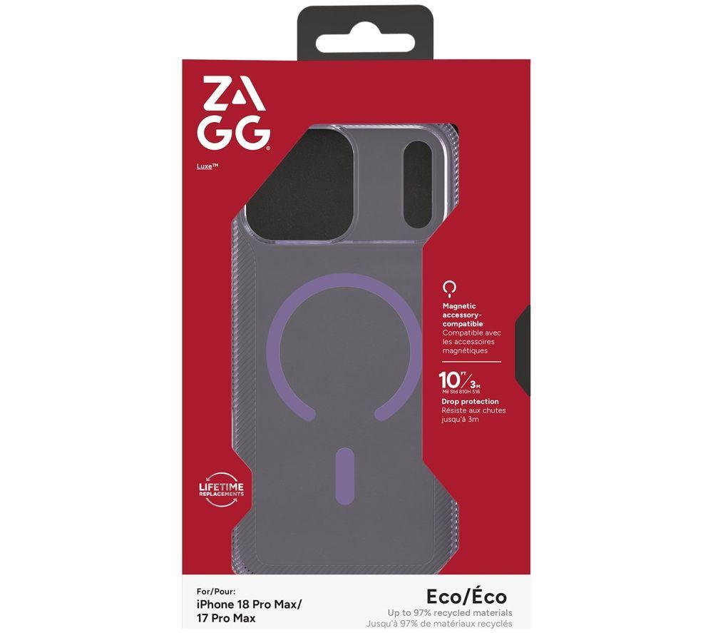 ZAGG Luxe Snap iPhone 18 Pro Max Case - Purple image number 3 of 4
