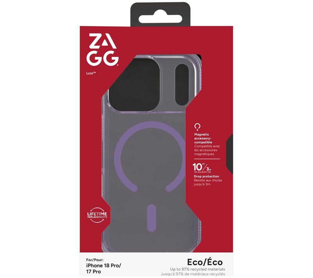 ZAGG Luxe Snap iPhone 18 Pro Case - Purple image number 10 of 15