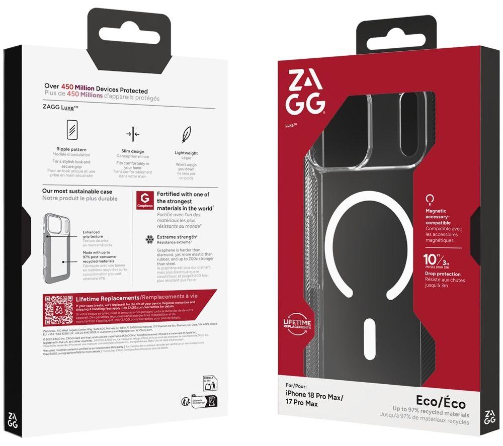 ZAGG Luxe Snap iPhone 18 Pro Max Case - Clear image number 4 of 4