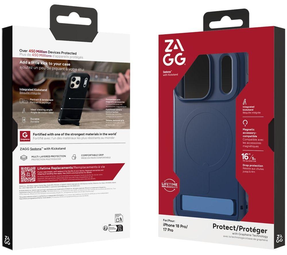 ZAGG Sedona Snap iPhone 18 Pro Case - Navy image number 4 of 4