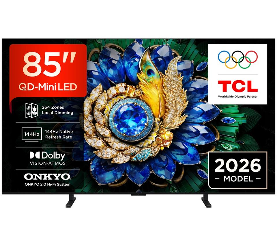 TCL A400M 85" Premium QD-Mini LED 4K HDR Smart Google TV 2026 - 85A400M-UK