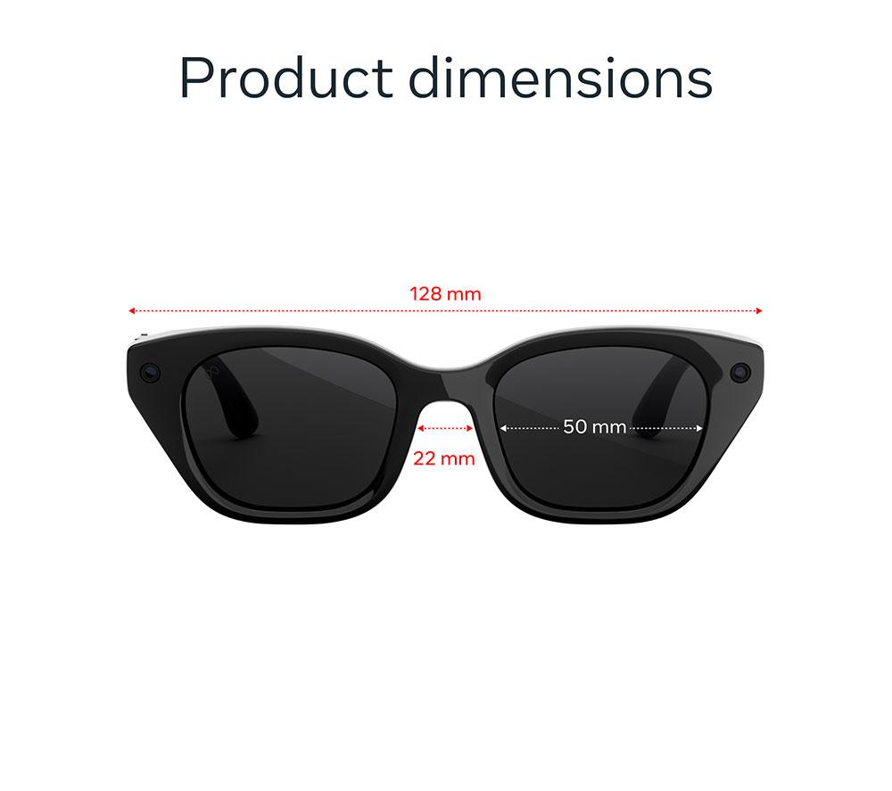 META RAY-BAN Capri AI Glasses - Classic Black with Grey Transitions Lenses image number 8 of 9
