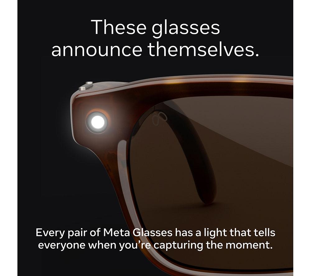 META RAY-BAN Nova AI Glasses - Sandstone with Chocolate Lenses, Standard image number 5 of 8