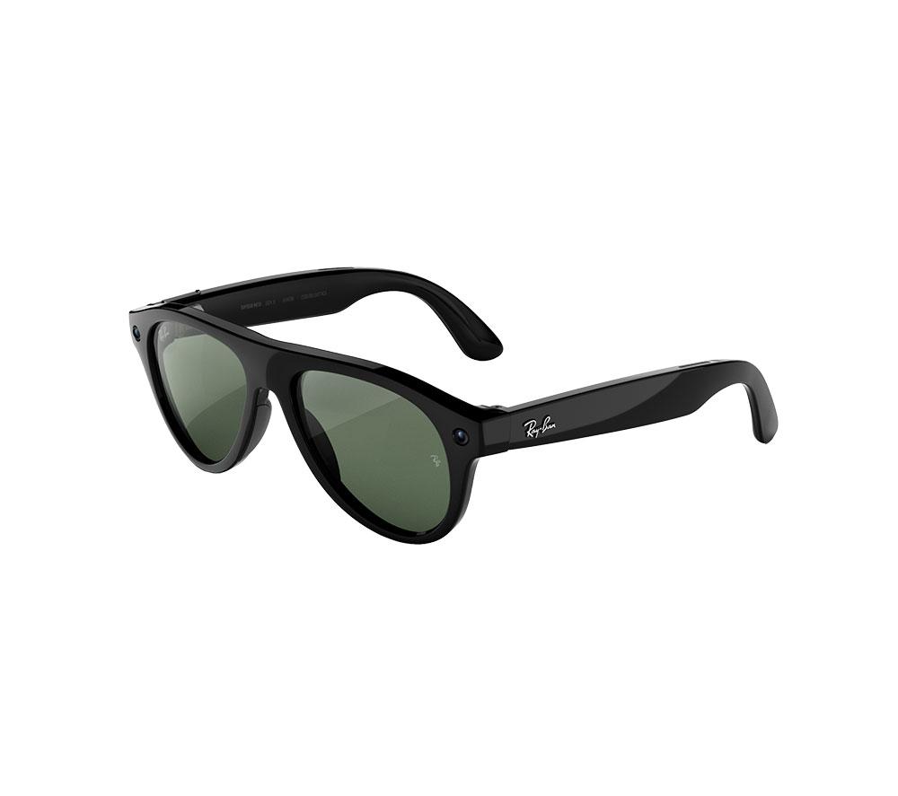Rayban N/A Ray-Ba Met (Ge 3) Aviator Shiy Black Trasitios® Graphite Gree Leses - Image 5