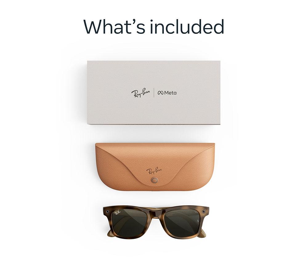 META RAY-BAN Wayfarer (Gen 3) AI Glasses - Havana with Green Lenses image number 6 of 6