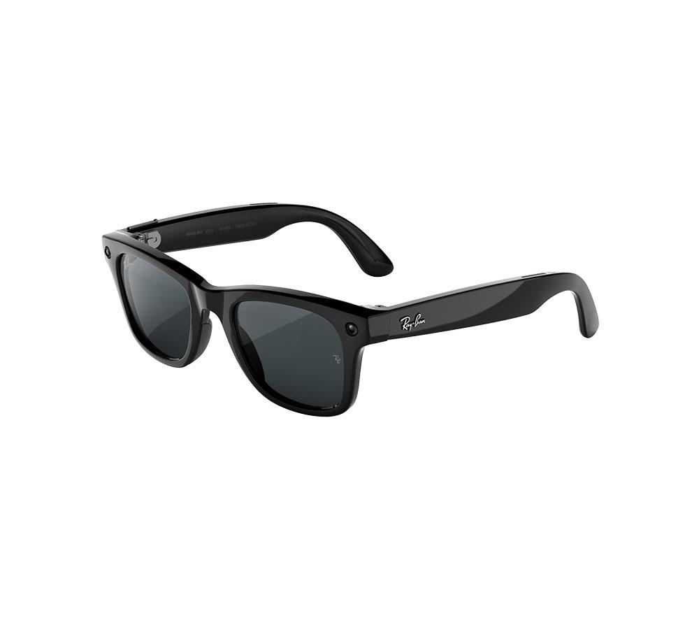 Ray-Ban Meta Wayfarer Large (Gen 3) - Shiny Black, Transitions Grey Lenses - Image 4
