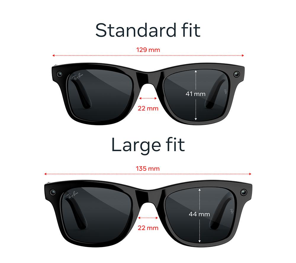 META RAY-BAN Wayfarer (Gen 3) AI Glasses - Shiny Black with Grey Transitions Lenses, Large image number 5 of 7