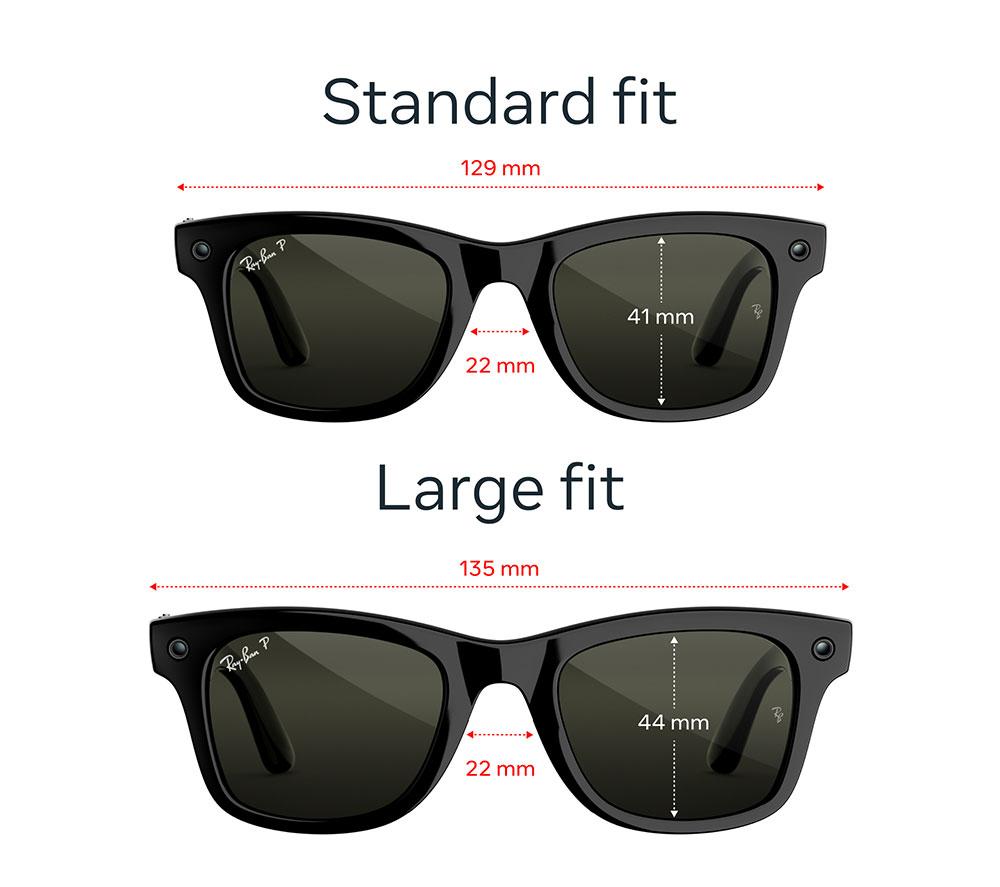META RAY-BAN Wayfarer (Gen 3) AI Glasses - Shiny Black with Polarised Green Lenses, Large image number 5 of 7
