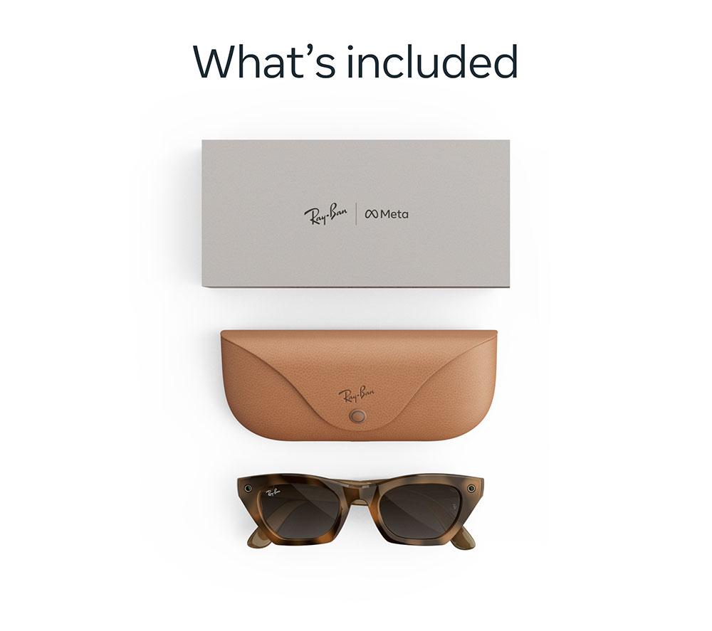 META RAY-BAN Zena (Gen 3) AI Glasses - Havana with Gradient Brown Lenses image number 6 of 6