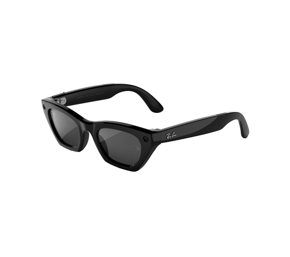 Ray - Ban Unisex Black/Grey Rw4015 Ray-Ban Meta (Gen 3) Zena 601/87 Smart Glasses Injected Cat Eye Normal - Image 5