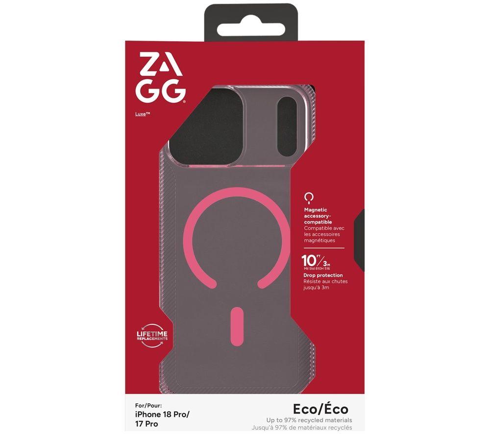 ZAGG Luxe Snap iPhone 18 Pro Case - Pink image number 3 of 4