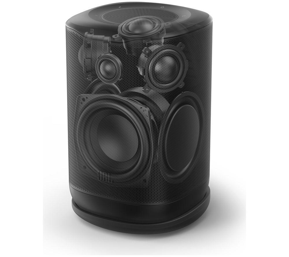 JBL Cove P1 Portable Wireless Multi-room Speaker with Alexa+ - Black image number 2 of 7