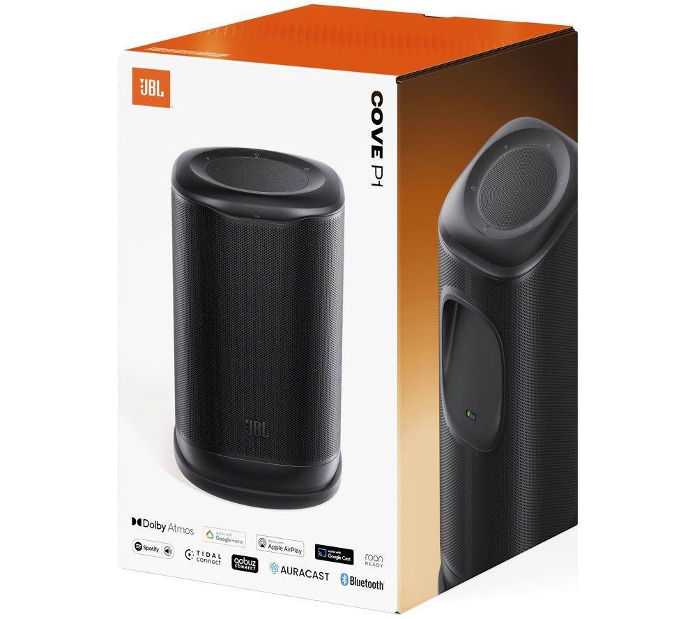 JBL Cove P1 Portable Wireless Multi-room Speaker with Alexa+ - Black image number 6 of 7