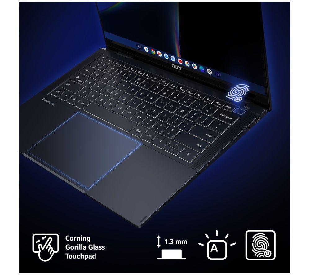 ACER 14" Googlebook 14 - Intel&reg; Core&trade; Ultra 5, 512 GB SSD, Blue image number 4 of 10