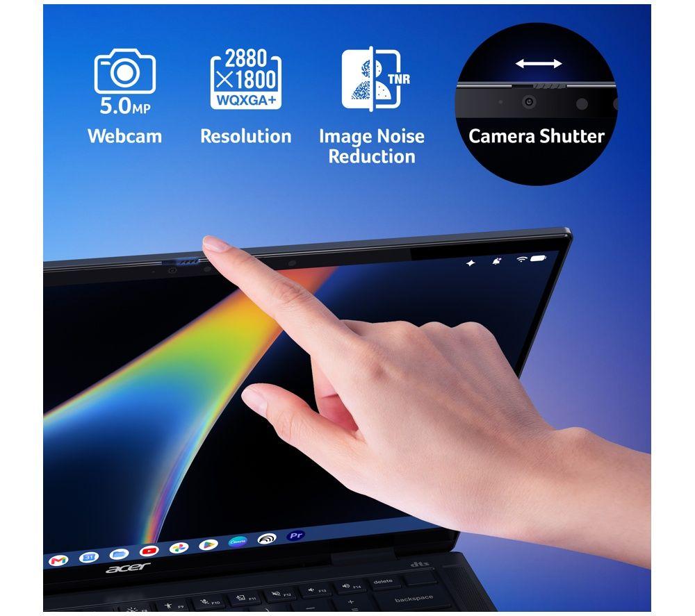 ACER 14" Googlebook 14 - Intel&reg; Core&trade; Ultra 5, 512 GB SSD, Blue image number 6 of 10