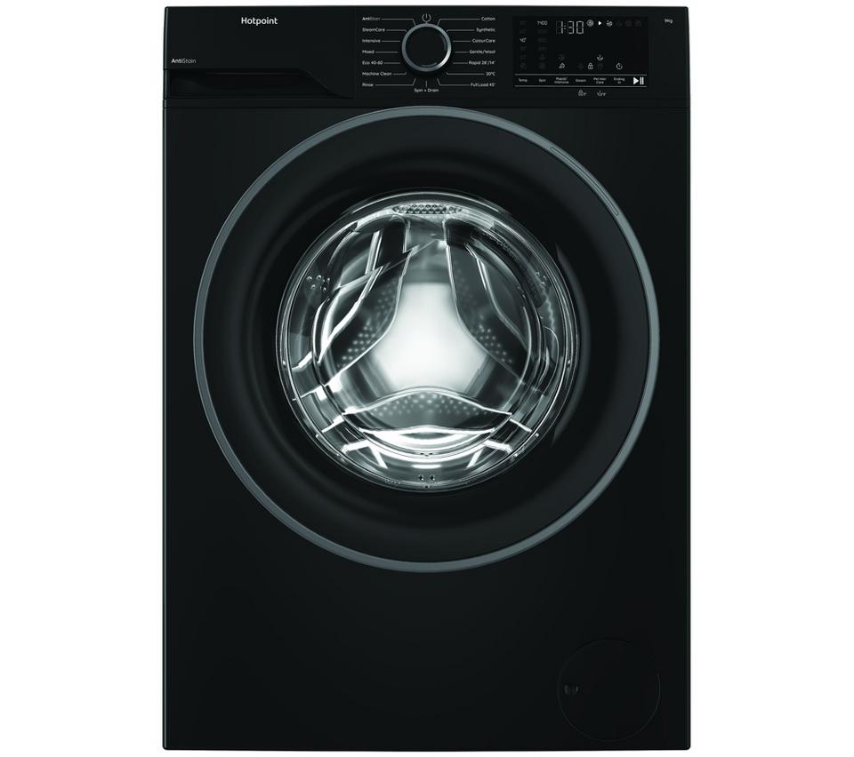 HOTPOINT Anti Stain HV941BUK 9 kg 1400 Spin Washing Machine - Black