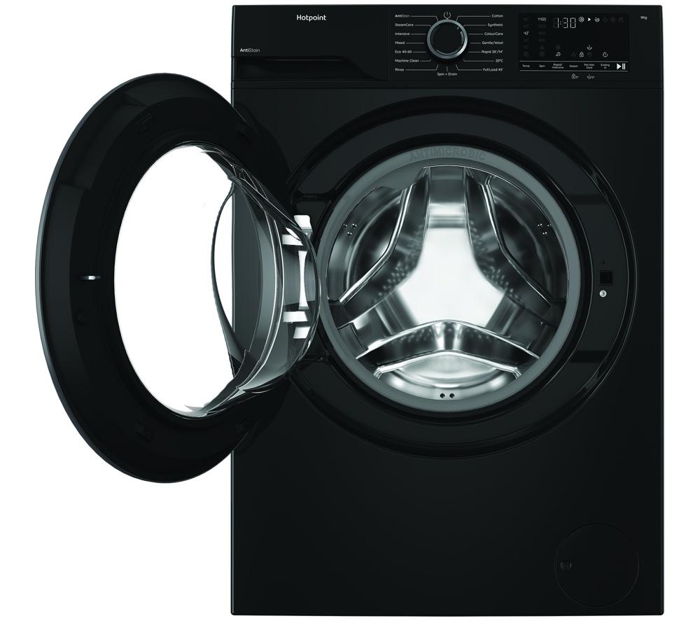 HOTPOINT Anti Stain HV941BUK 9 kg 1400 Spin Washing Machine - Black image number 2 of 11
