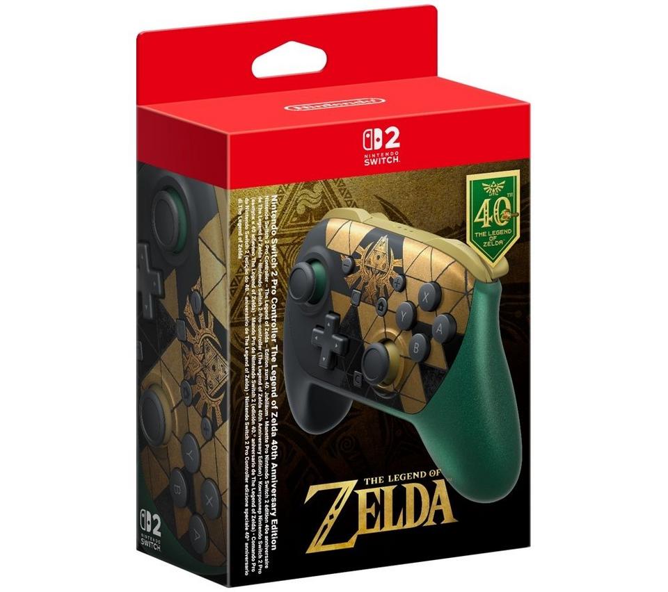 NINTENDO Switch 2 Pro Controller - The Legend of Zelda 40th Anniversary Edition