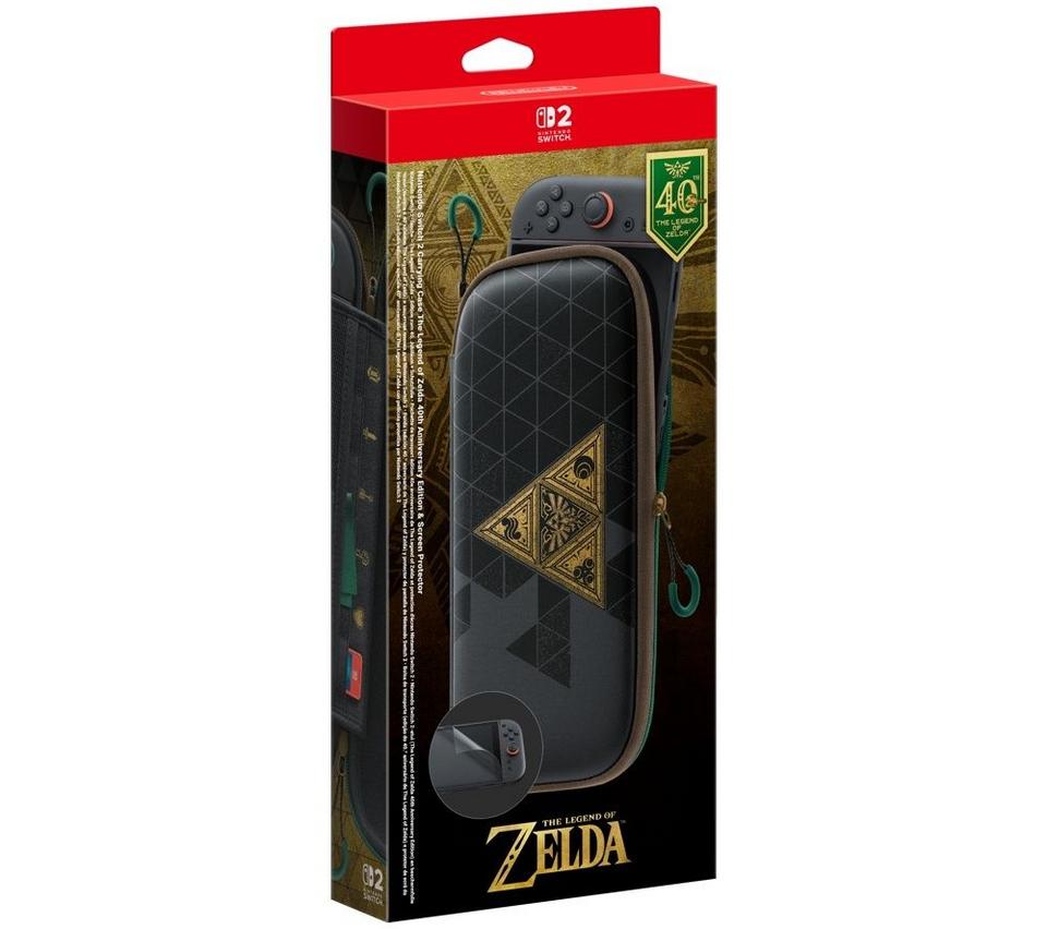 NINTENDO Switch 2 Carrying Case - The Legend of Zelda 40th Anniversary Edition