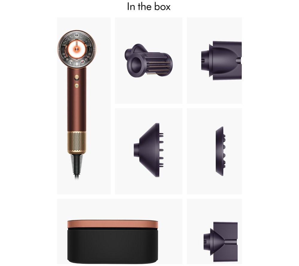 DYSON Supersonic Nural Straight+Wavy Hair Dryer - Plum & Copper image number 3 of 5