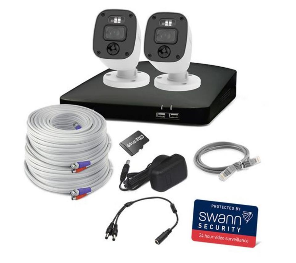 SWANN Home SWDVK-446852MQB-EU 4-channel Full HD 1080p DVR Security System - 64 GB, 2 Cameras