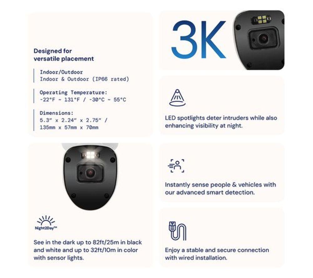 SWANN AdvancedX SWNHD-ADVX5MPB-GL 3K NVR Add-on Security Camera image number 3 of 6