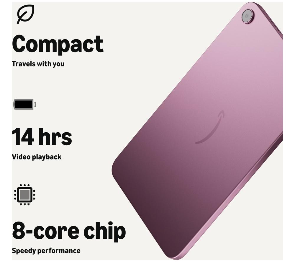 AMAZON Alexa 8 Tablet (2026) - 128 GB, Rosette image number 3 of 11