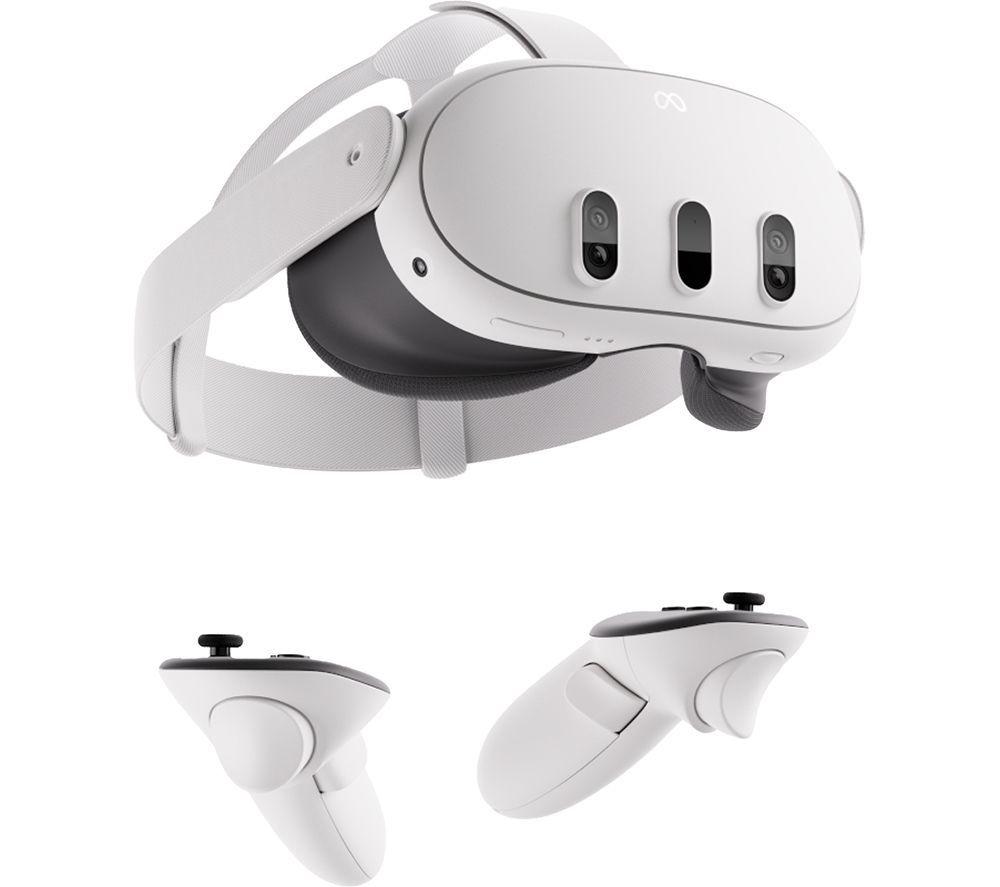 META Quest 3 Virtual Reality Headset & VR Optical Link Cable Bundle image number 2 of 11