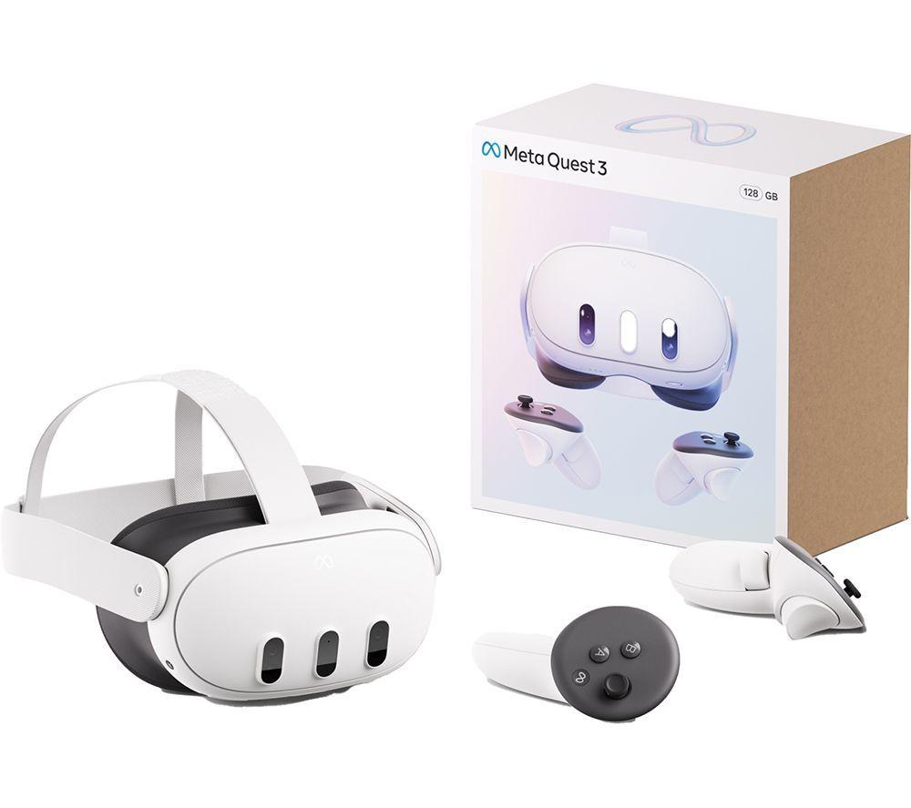 META Quest 3 Virtual Reality Headset & VR Optical Link Cable Bundle image number 5 of 11