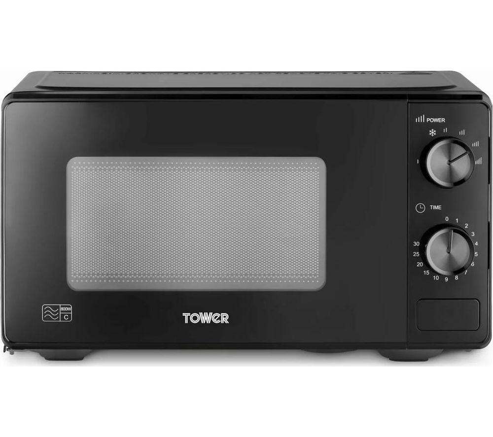 Tower Manual 20 Litre 800W Microwave, 5 Power Levels, Black - Image 7