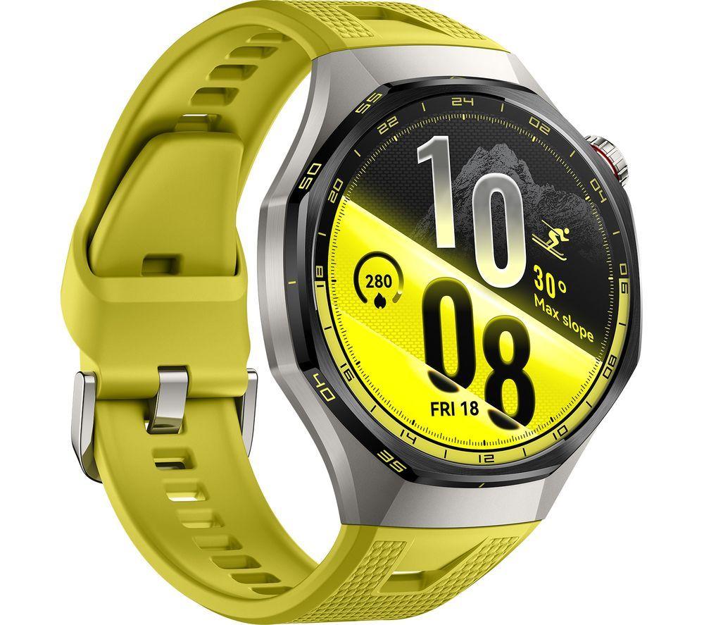 HUAWEI Watch GT 7 Pro - Yellow with Fluoroelastomer Strap, 46 mm image number 3 of 13