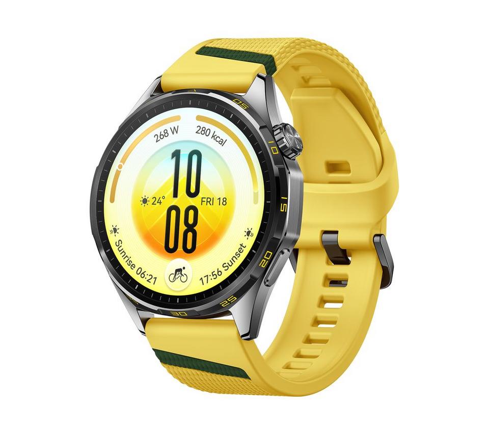 HUAWEI Watch GT 7 - Yellow with Fluoroelastomer Strap, 46 mm
