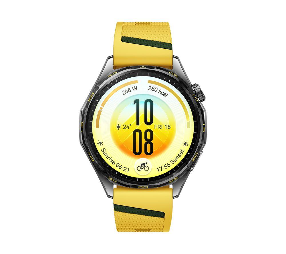 HUAWEI Watch GT 7 - Yellow with Fluoroelastomer Strap, 46 mm image number 2 of 7