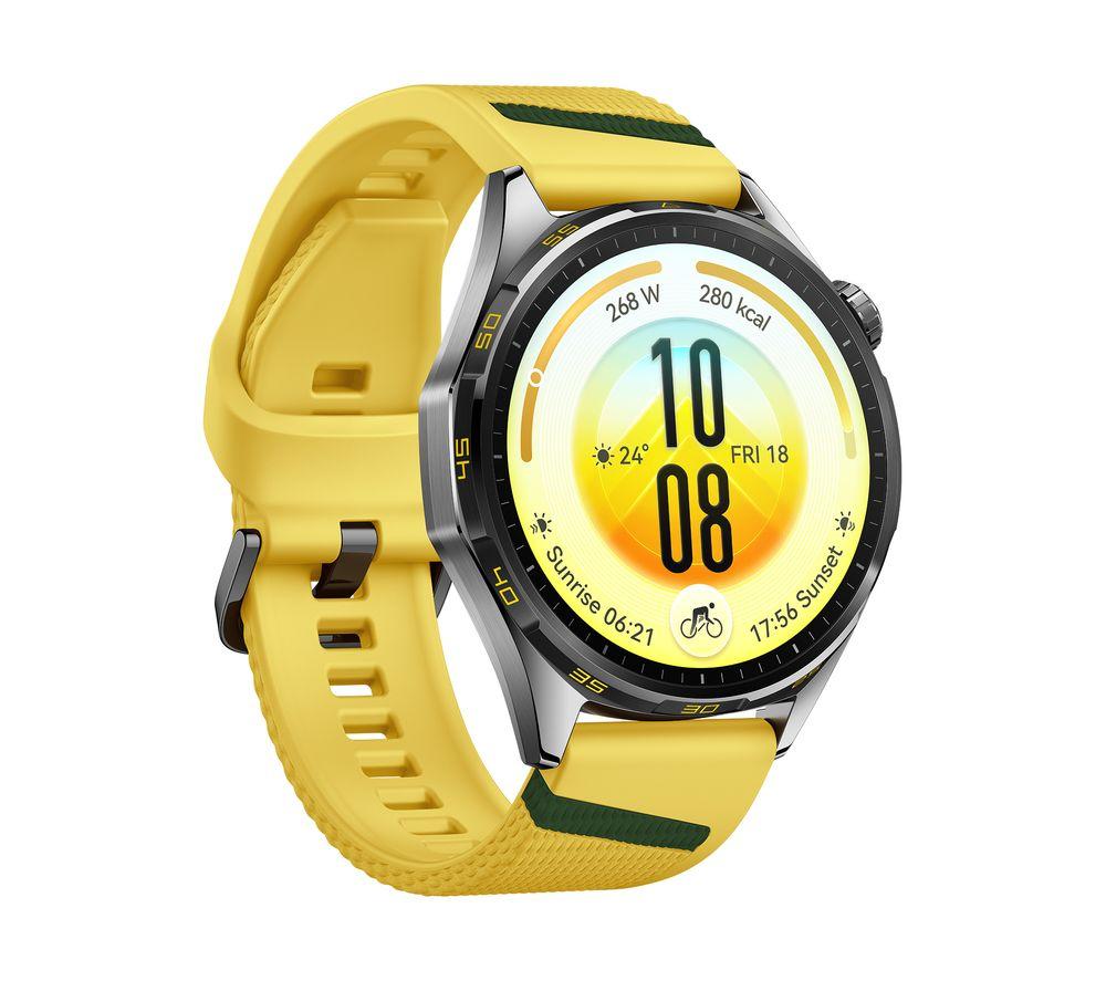 HUAWEI Watch GT 7 - Yellow with Fluoroelastomer Strap, 46 mm image number 3 of 7
