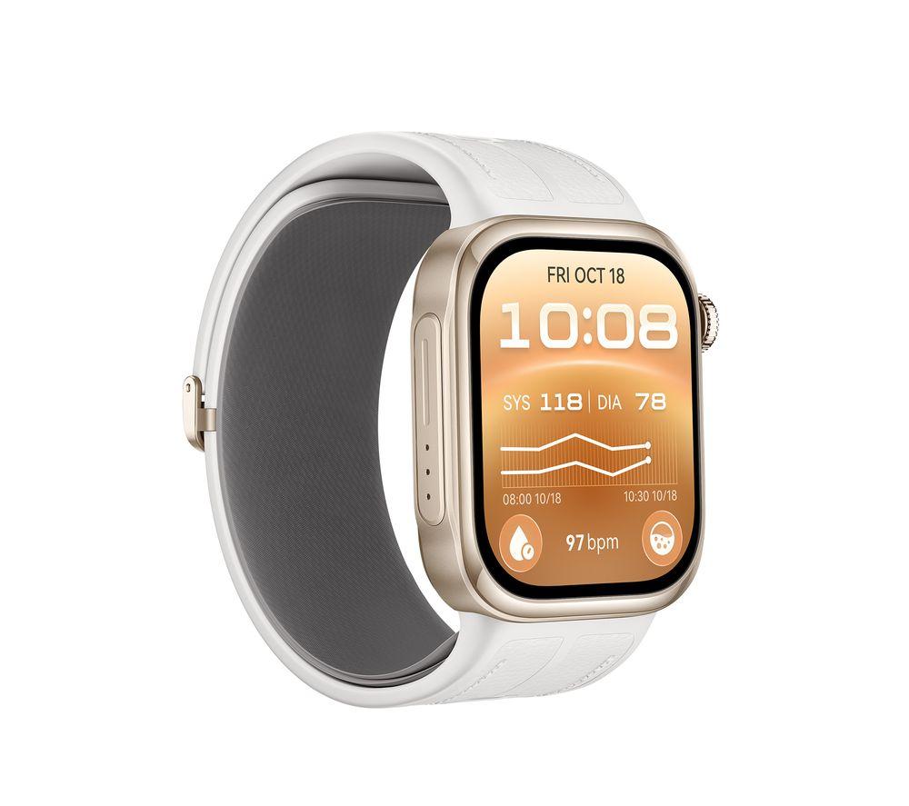 HUAWEI Watch D3 - Black with White Fluoroelastomer Strap image number 13 of 15