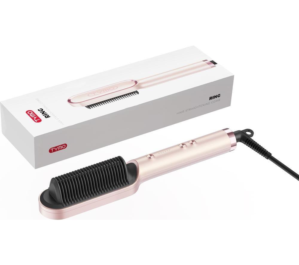 TYMO Ring HC100PS Hair Straightening Comb - Pink Shimmer image number 4 of 4