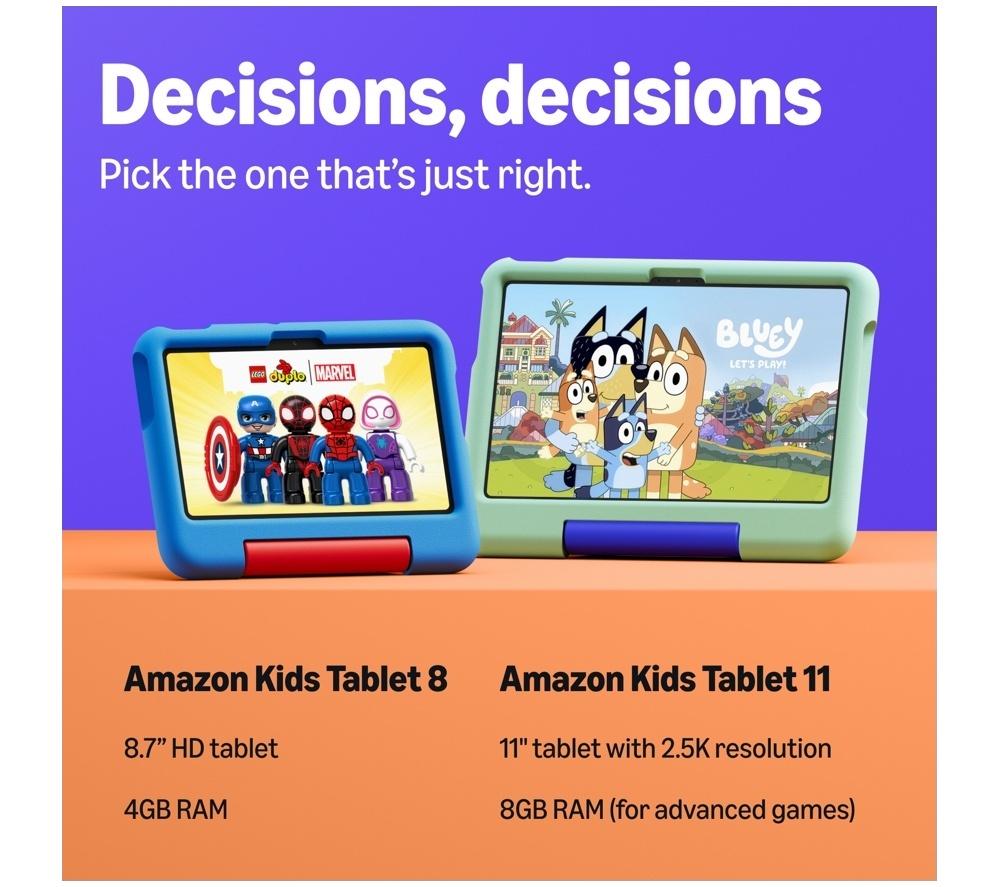 AMAZON Kids 8 Tablet (2026) - 64 GB, Cool Green image number 11 of 13