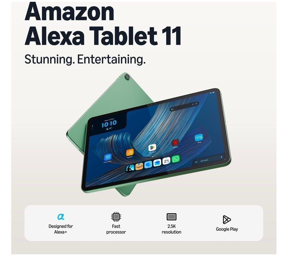AMAZON Alexa 11 Tablet (2026) - 64 GB, Matcha image number 2 of 11