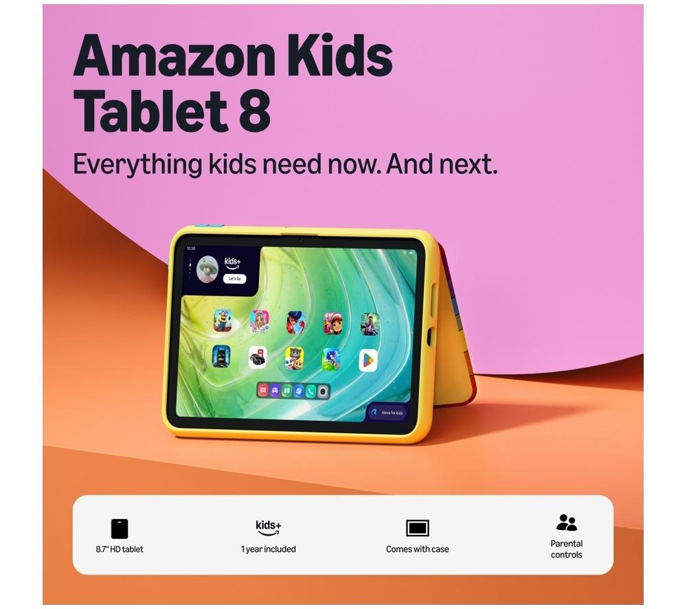 AMAZON Kids 8 Tablet (2026) - 64 GB, Rainbow Cat image number 2 of 11
