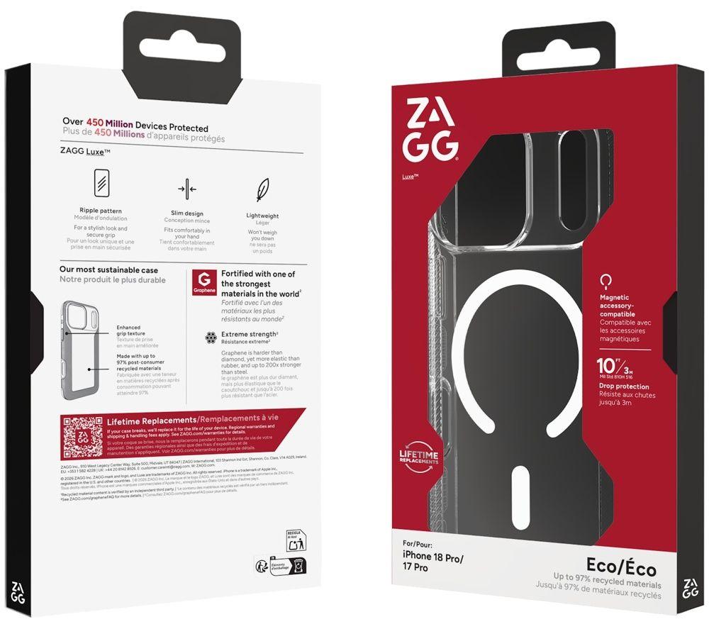 ZAGG Luxe Snap iPhone 18 Pro Case - Clear image number 3 of 3