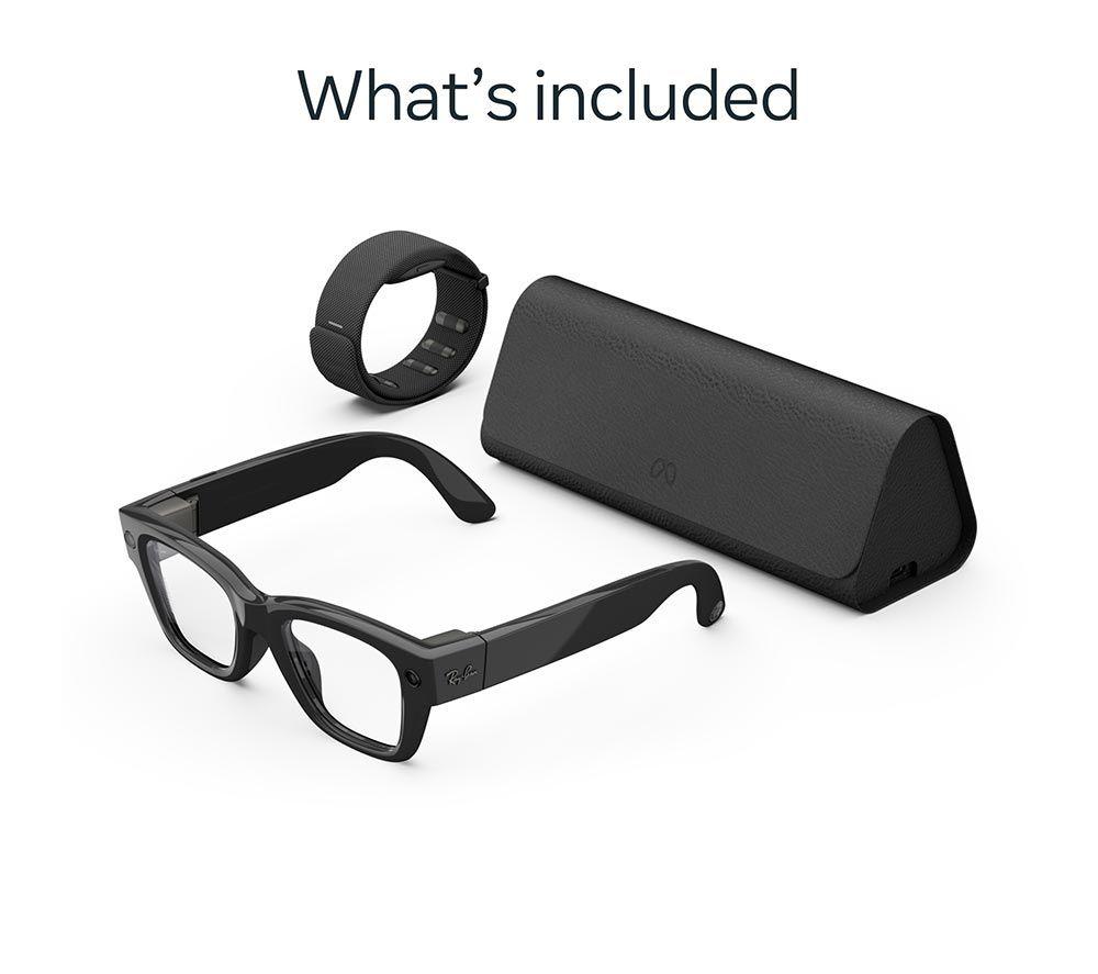 META Display Glasses (Standard, Shiny Black) & Neural Band (Size 3, Large) image number 6 of 12