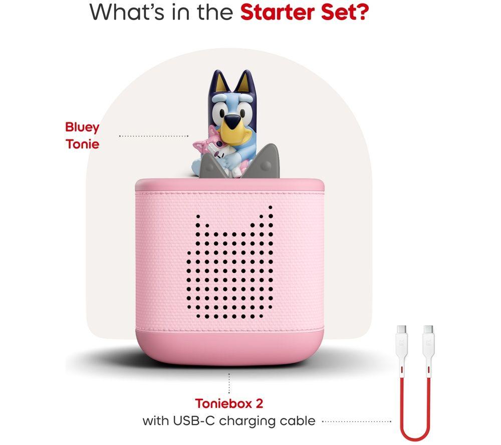TONIES Toniebox 2 Bluey Starter Set - Cloud Pink image number 2 of 3